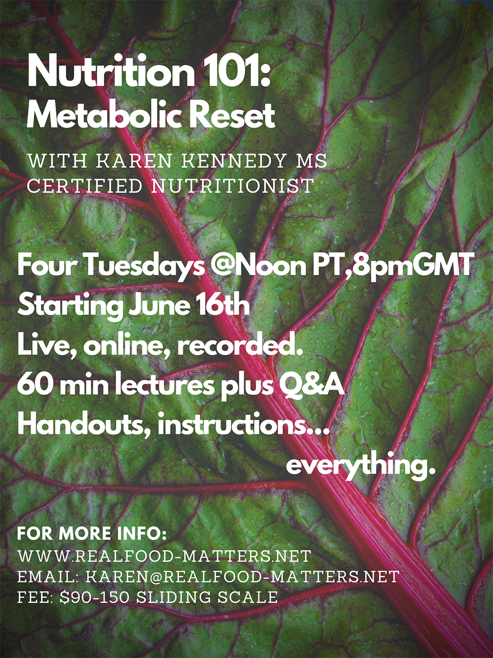 Nutrition 101 Metobolic Reset